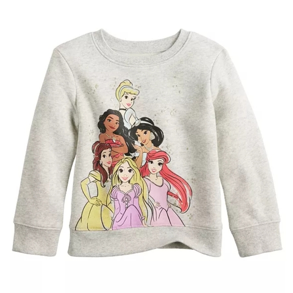 Disney Other - Disney Princesses Baby & Toddler Girl Crewneck Sweatshirt by Jumping Beans 4